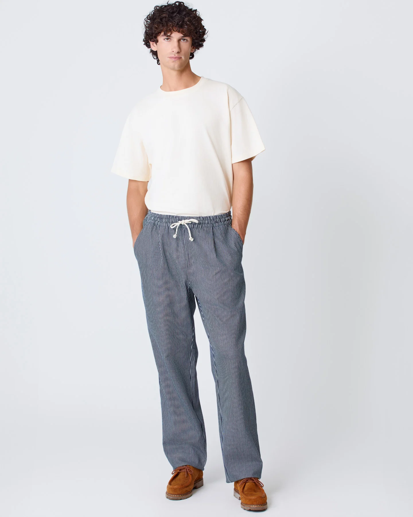 Ponte Dark Navy Stripes - Image 3
