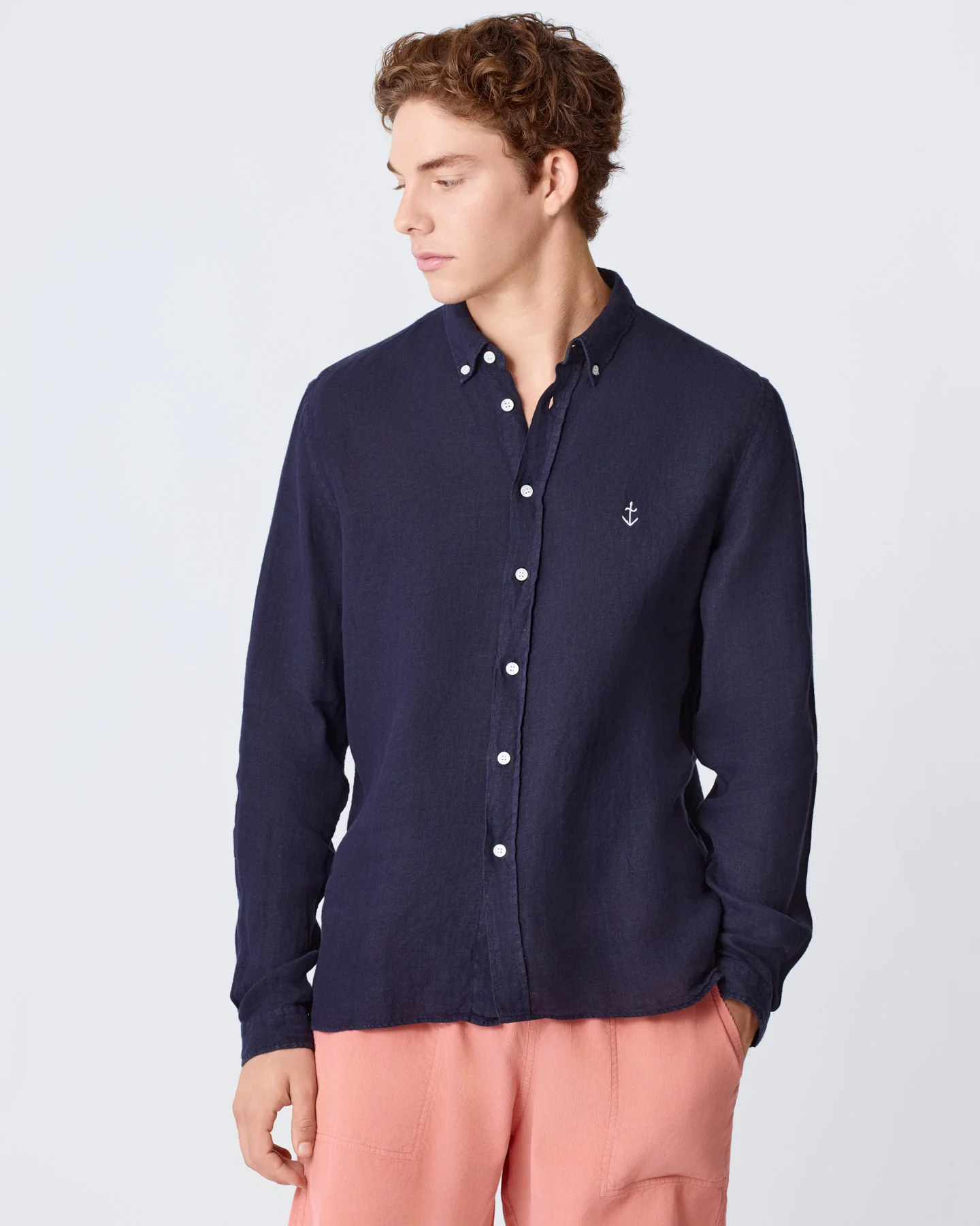 Teles Dark Navy Linen - Image 3
